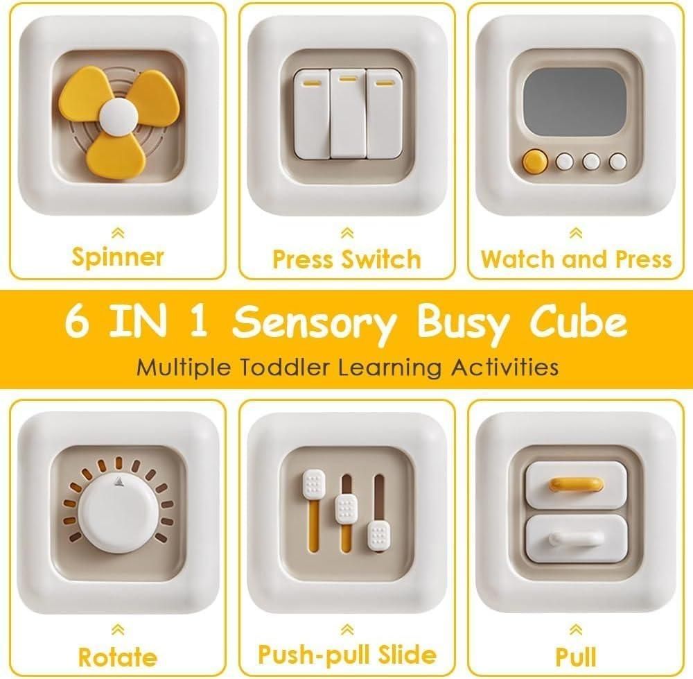 6 in 1 Montessori Busy Baby Cube
